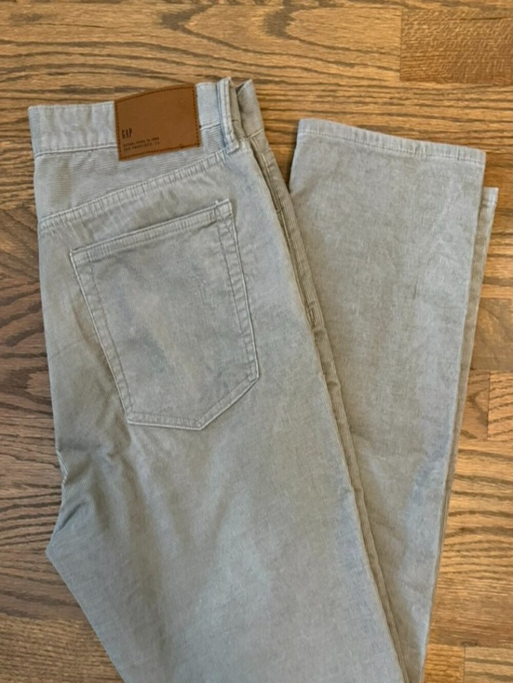 Gap Men’s Slim Fit Corduroy Pants 33x30 Gray